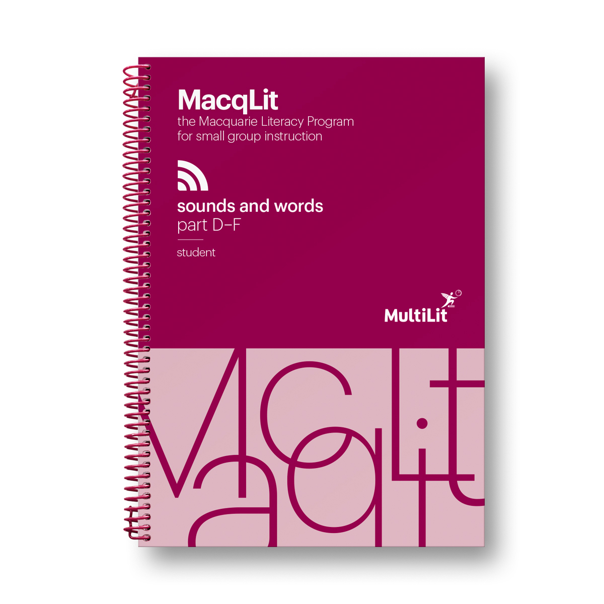 MacqLit Sounds and Words Book – Parts D-F