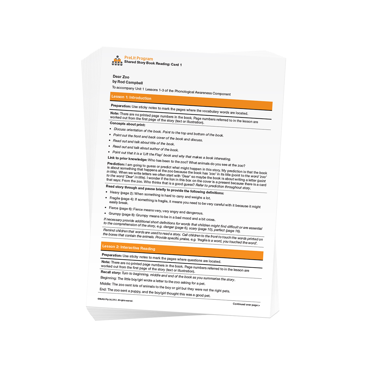 PreLit Story Book Cards