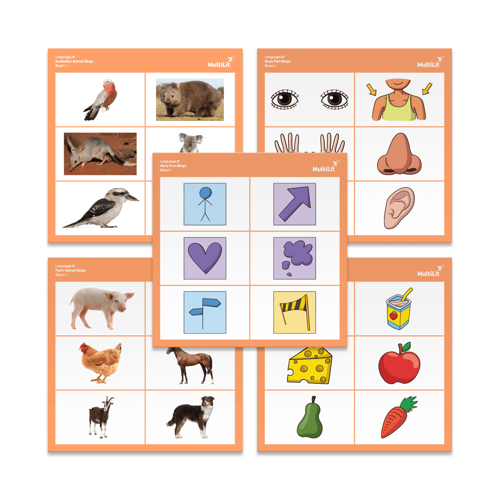 LanguageLift Bingo Boards