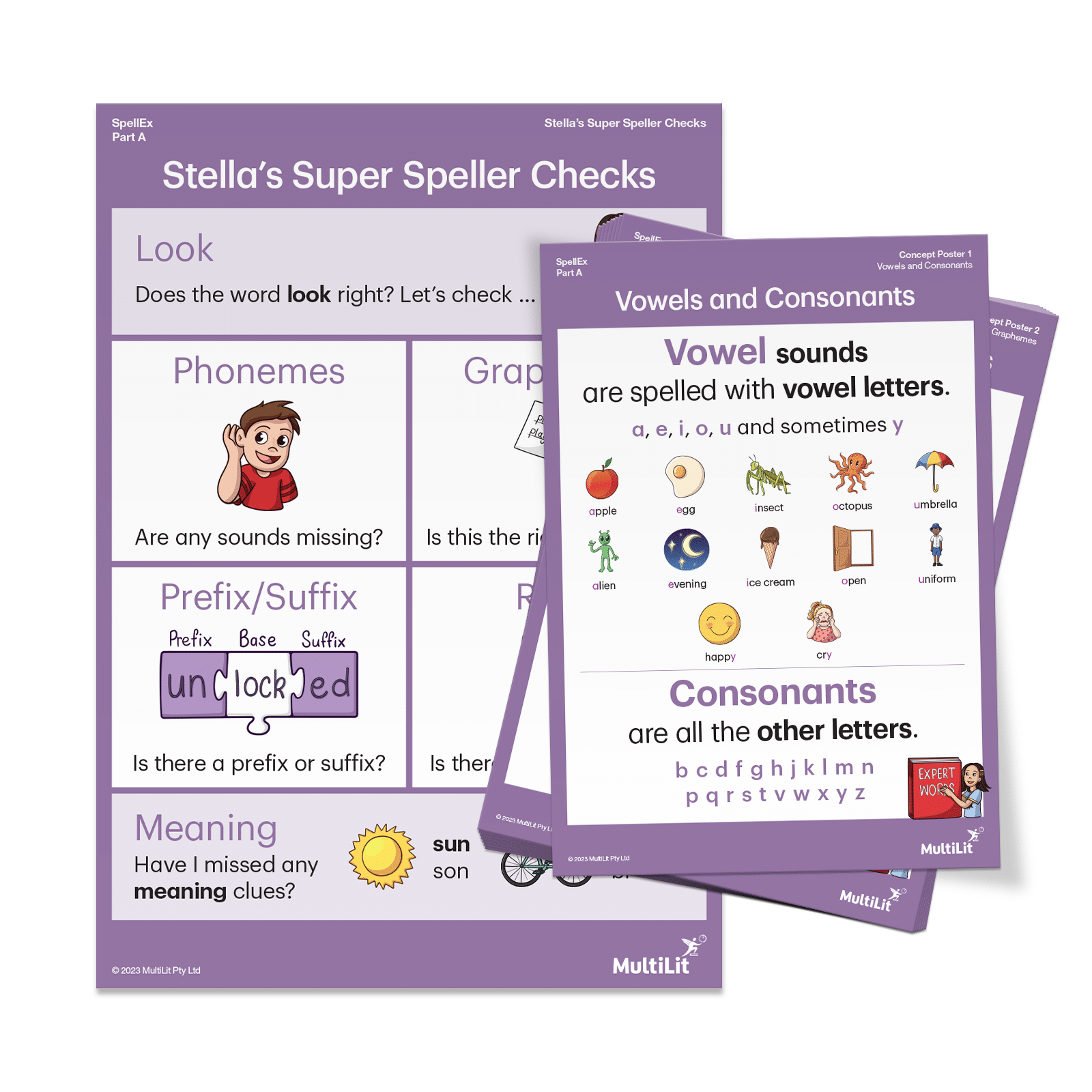 SpellEx Part A Poster Pack